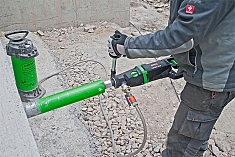 Применение дрели для алмазного сверления Eibenstock ETN 162/3 Применение дрели для алмазного сверления Eibenstock ETN 162/3