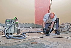 Применение промышленного пылесоса Eibenstock DSS 35 M IP