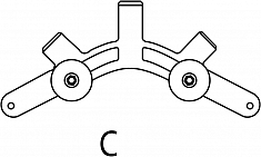 Сегмент C роторного трубореза для ПВХ труб Reed In-Line Rotary Pipe Cutter PLAS1